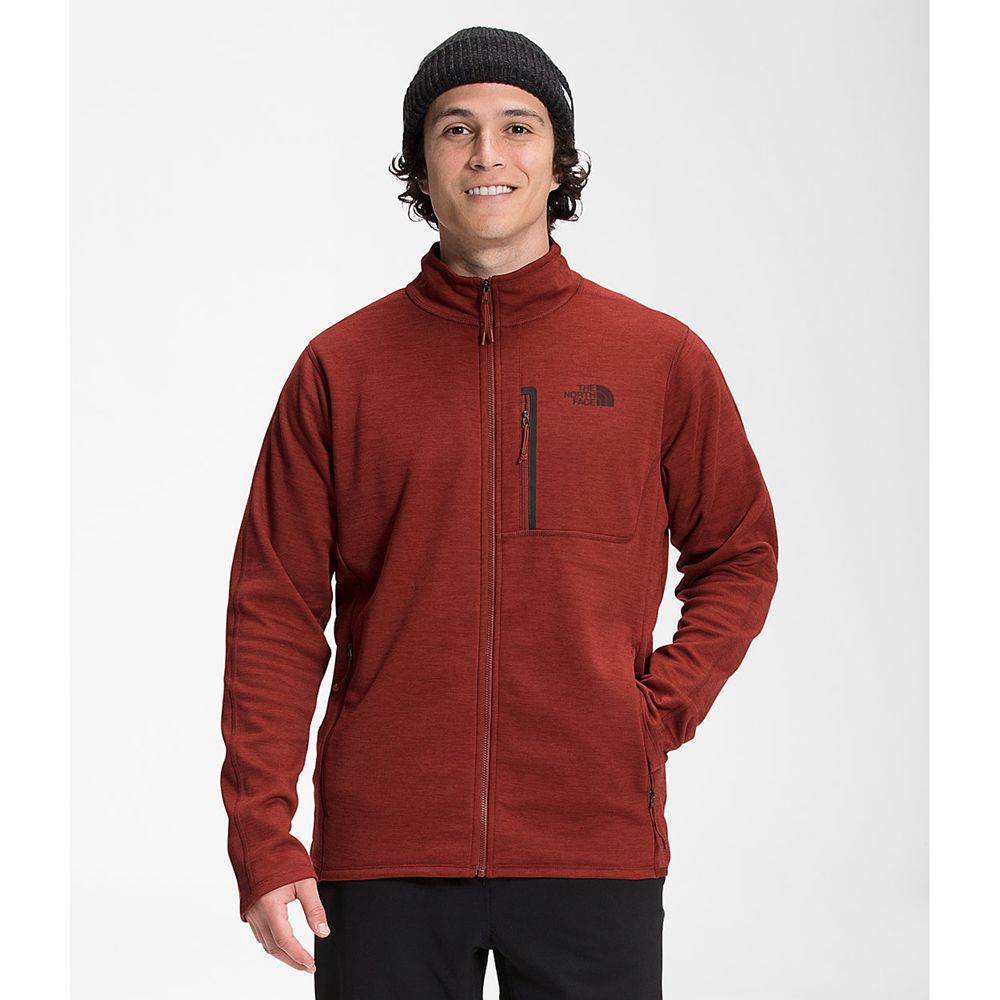 The North Face Fleece Mens Australia - The North Face Canyonlands Full Zip Red Hiking (BGT-156042)